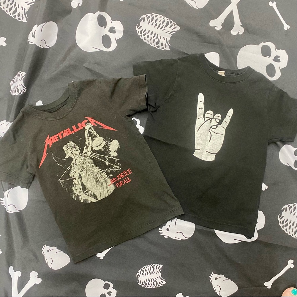 Metallica Rock Band T-Shirt Bundle Size 4 Toddler